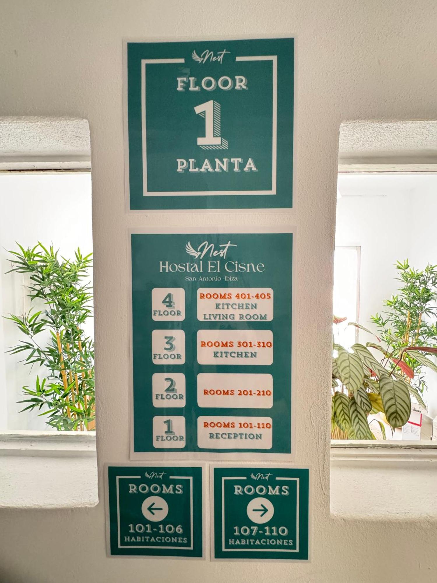 Hostal Cisne Hotel San Antonio  Ngoại thất bức ảnh